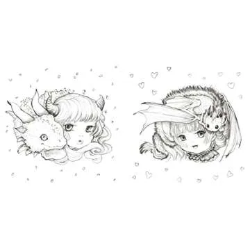 Pop Manga Dragons and Other Magically Mythical Creatures: A Coloring Book