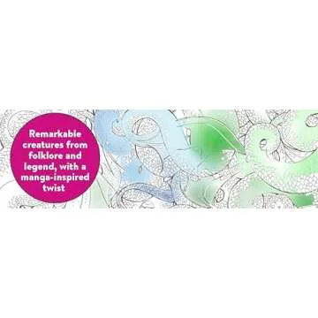 Pop Manga Dragons and Other Magically Mythical Creatures: A Coloring Book