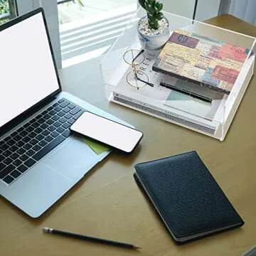 Yulejo Acrylic Desk Organizer – Stylish and Durable Solution