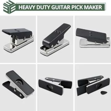 CAMWAY Guitar Pick Maker Punch Tool Heavy Duty DIY Maker Hole Punch Plastic Card Cutter Machine Unique Guitar Picks, Works Great on All Sorts of Materials - ABS, PVC, Old Credit Cards, Gift Cards