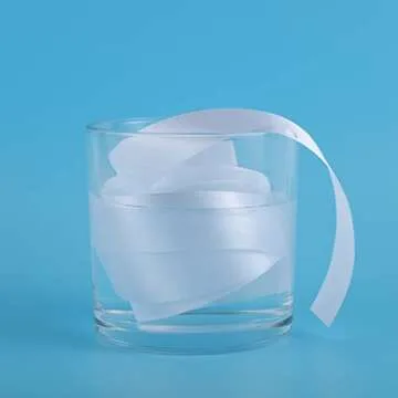 2Rolls/50Yards 1 Inch White Satin Ribbon for Wedding Party Mother's Day Decorations White Bows Makin...