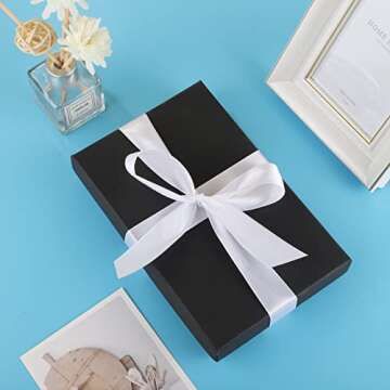 2Rolls/50Yards 1 Inch White Satin Ribbon for Wedding Party Mother's Day Decorations White Bows Making Bridal Flower Bouquet Wrapping