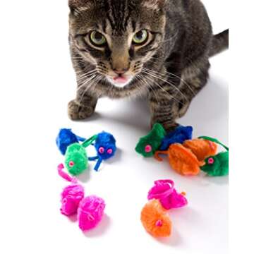 HARTZ Just For Cats Kitty Frenzy Catnip Mice - 12 Pack