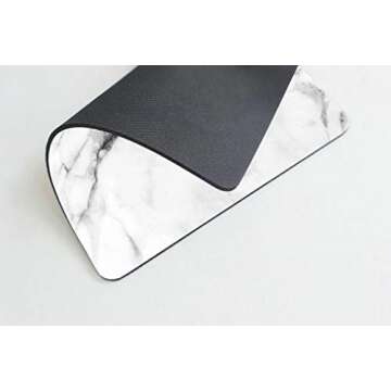 Stylish Marble Mousepad with Non-slip Base for All Users