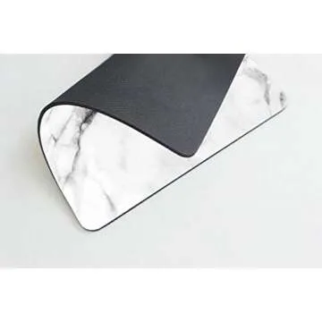 Stylish Marble Mousepad with Non-slip Base for All Users