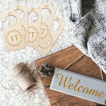 Versatile 15 Pcs Wooden Closet Dividers with Marker Pen