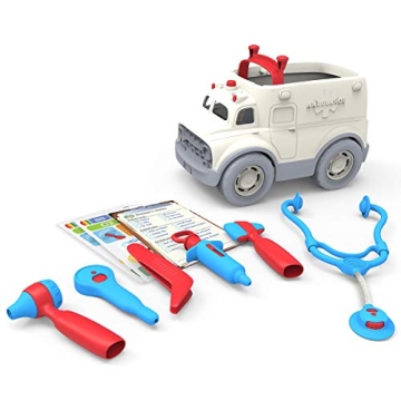 Eco-Friendly Green Toys Ambulance & Doctor's Kit for Kids