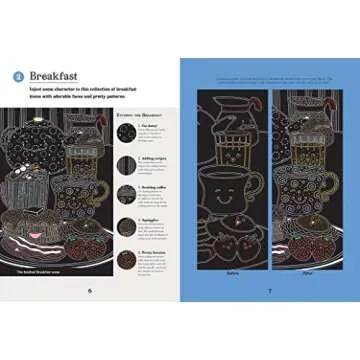 Artful Etching: Kawaii Coloring Book for All Ages