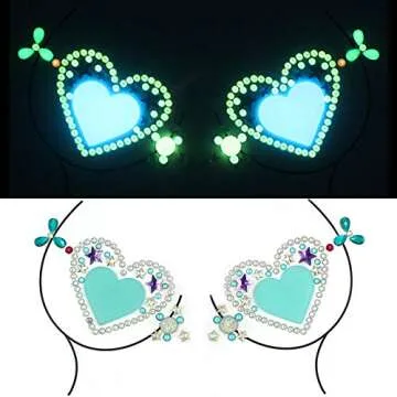 Meredmore Noctilucent Face Gems - Glow in the Dark Body Jewelry