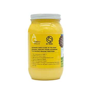 Amber & Gold - Authentic Ghee - Keto, Paleo & Gluten Free Friendly Food - Great for Healthy Snacks, ...