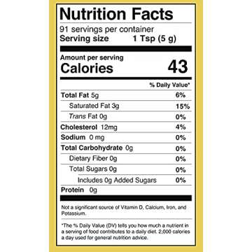 Amber & Gold - Authentic Ghee - Keto, Paleo & Gluten Free Friendly Food - Great for Healthy Snacks, Toast, Crackers, Pasta, Coffee Creamer & Cooking - 16oz