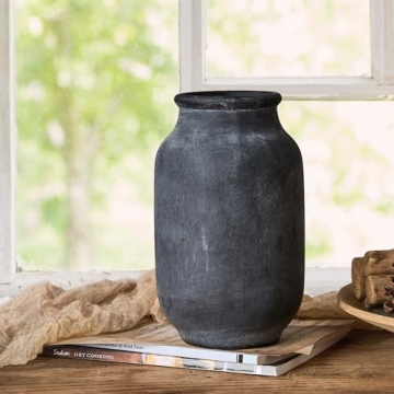 Rustic Farmhouse Ceramic Vase for Stylish Home Decor