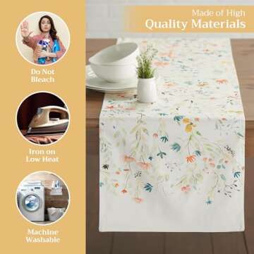 Maison d' Hermine Cotton Table Runner for Spring and Dinner