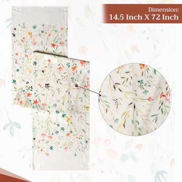 Maison d' Hermine Cotton Table Runner for Spring and Dinner