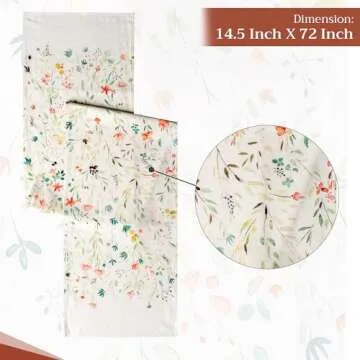 Maison d' Hermine Cotton Table Runner for Spring and Dinner