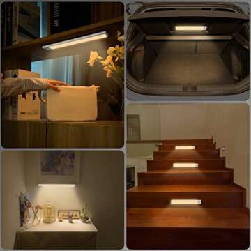 Dimmable USB Rechargeable Motion Sensor Under Cabinet Lights