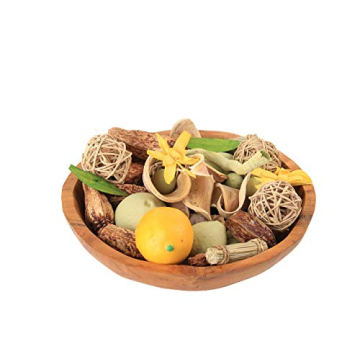 ANDALUCA Rustic Teak Wood Hand Carved Bowl Unique Beauty