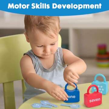 YYDeek Montessori Counting Lock & Key Toys for Kids