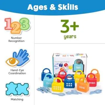 YYDeek Montessori Counting Lock & Key Toys for Kids