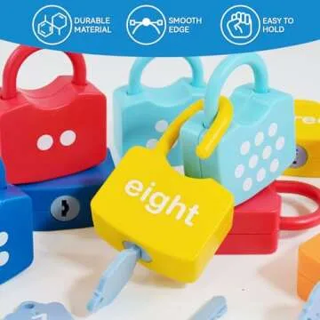 YYDeek Montessori Counting Lock & Key Toys for Kids
