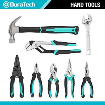 DURATECH 269-Piece Socket Wrench and Home Repair Hand Tool Kit- Daily Use Mechanics Hand Tool Kit wi...