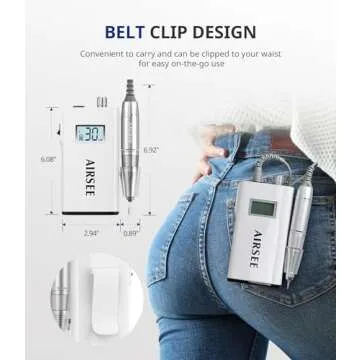 Airsee Electric Nail Drill for Effortless Nail Care