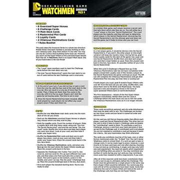 DC Deck-Building Game Crossover Pack Watchmen Expansion