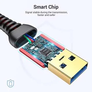 AINOPE USB Extension Cable,USB Extender,USB 3.0 Extension Cable, Male to Female Cord High Data Transfer Compatible with Webcam,USB Keyboard,Flash Drive,Hard Drive,Printer,10FT,Red