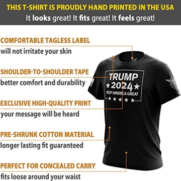 Trump 2024 - Keep America Great Men's T-Shirt - Black
