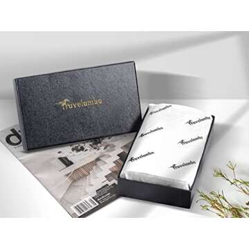 Travelambo Luxury Waxed Leather Clutch Wallet for Women