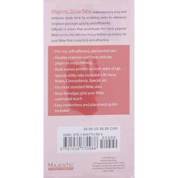 Majestic Rose Nouveau Bible Tabs (Majestic™ Bible)