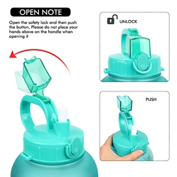 SANKUU 1 Gallon Motivational Water Bottle for Fitness