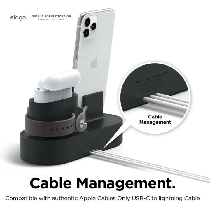 Elago 3 in 1 Charging Station for Apple Devices