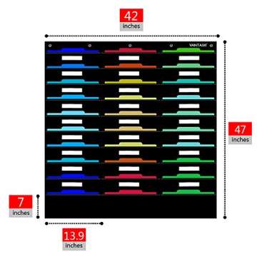 Vantasii Organization Center Pocket Chart - 30 Pockets for Office & Classroom