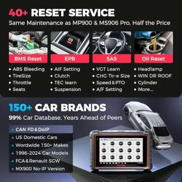 Autel MaxiCOM MK900 OBD2 Scanner: 2025 Updated of MK808BT Pro MK808S MX808S MX900, CAN-FD&DOIP, 40+ Service as as MK900-BT, 150 Car Brands, Bidirectional Tests, All System Diagnose, FCA Autoauth & SGW