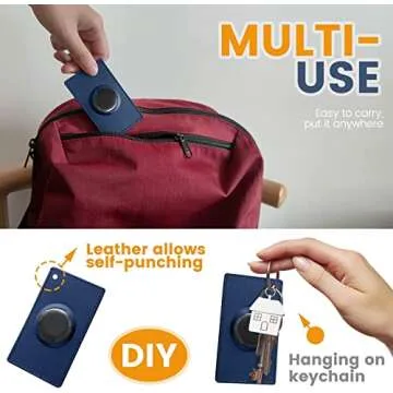 Stylish AirTag Wallet Case for Secure Tracking - 2pcs