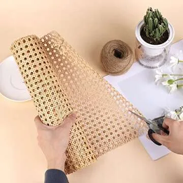 Cane Rattan Webbing Roll for DIY Crafts & Furniture