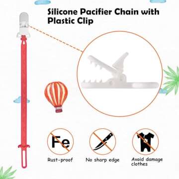 ROBBEAR Baby Teething Toys, Food Grade Silicone Remote Control Teether for Babies 3 6 12 18 Months, TV Remote Shape with Silicone Pacifier Clip Infant Chew Toys for Boys and Girls, Freezer BPA Free