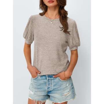 AUTOMET Womens Summer Tops - Chic Casual Blouses for Any Occasion