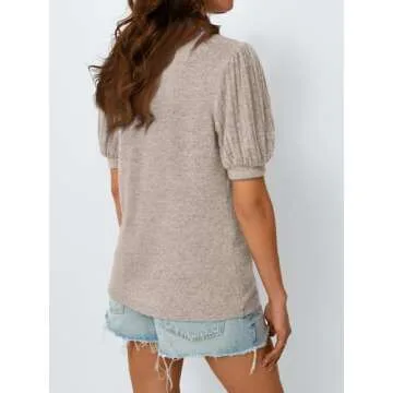 AUTOMET Women's Dressy Summer Tops for Casual Elegance