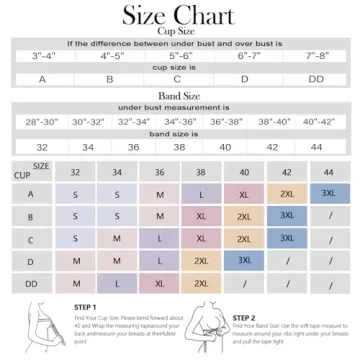 OEAK Women's Smooth Wireless Push-Up Bra for Comfort