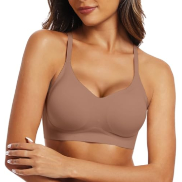 OEAK Women's Smooth Wireless Push-Up Bra for Comfort
