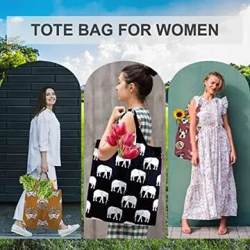 BeeGreen Reusable Grocery Bags Foldable Shopping Bags 6 Pack Cloth Bags With Handles Shopping Bags For Groceries Large Reusable Bags Women Gifts Bulk Reusable Gift bags Heavy Duty