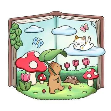 Fuzzy Tales Fairycore Coloring Book for Artistic Fun