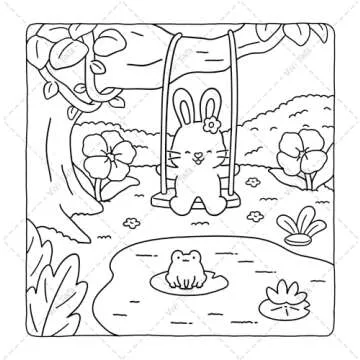 Fuzzy Tales Fairycore Coloring Book for Artistic Fun