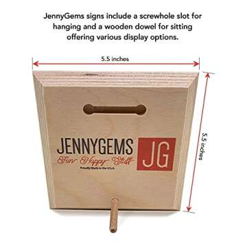 JennyGems Nail Stylist Gifts, Nail Tech Gifts for Women, Get Nailed Manicurist Gift Wooden Sign, Cos...