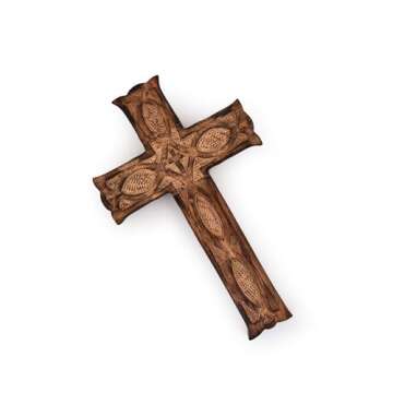 Nirvana Class Handmade Wooden Wall Cross for Church and Home Décor