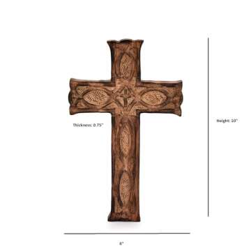 Nirvana Class Wooden Wall Cross for Home Décor and Gifts