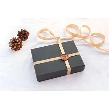 VOOSEYHOME Elegant Rose Wax Seal Stamp Kit for Invitations