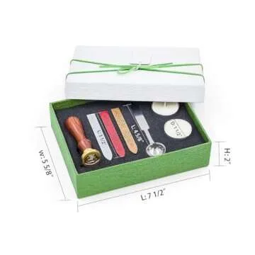 VOOSEYHOME Elegant Rose Wax Seal Stamp Kit for Invitations